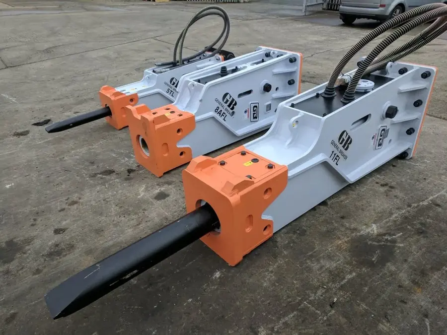 Hydraulic breakers in for service at Hammer Tech, Ballyclare