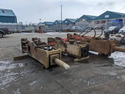 Breakers in the yard waiting for repair