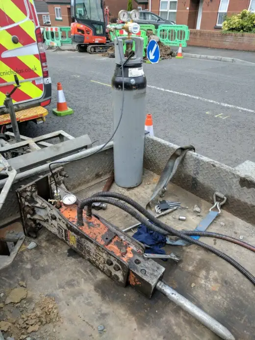 Breaker fitted and working on site